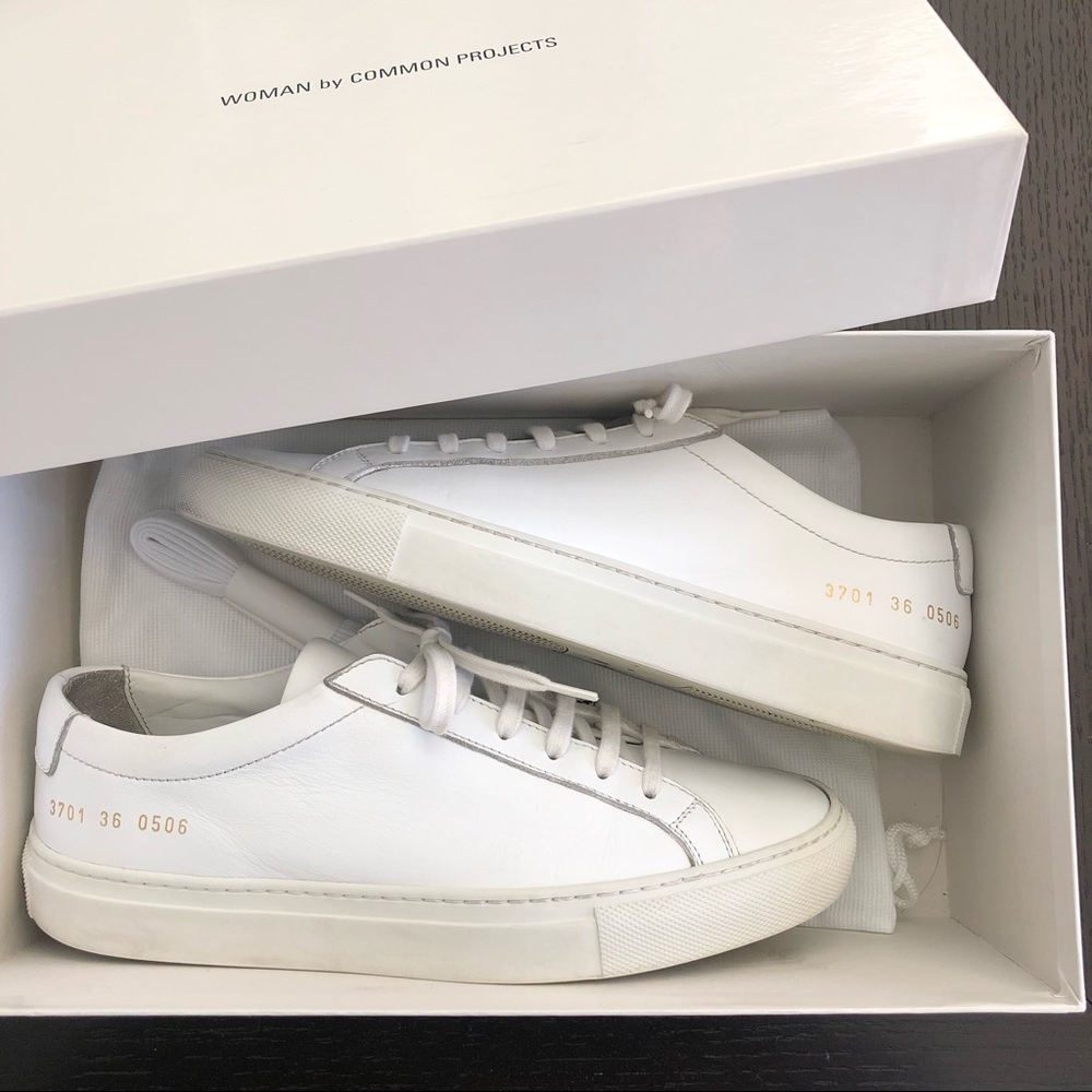 Common Projects Achilles Low White Sneakers size 36 6